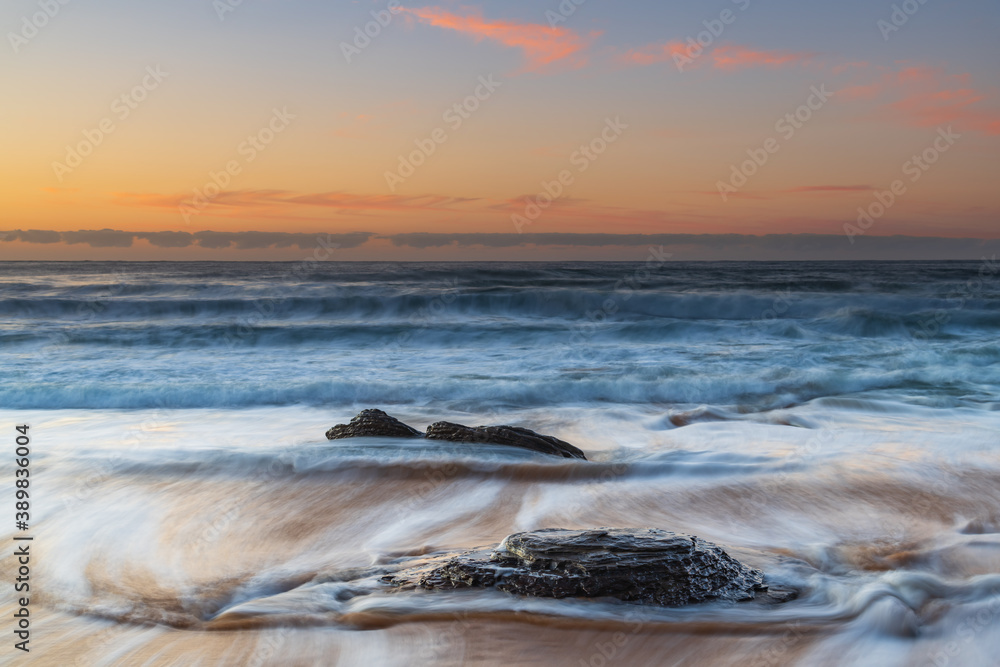 Obraz premium Winter Sunrise at the Seaside
