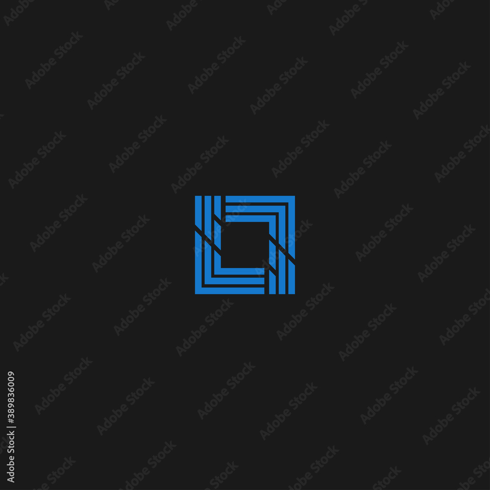Letter L Box abstract logo design template Vector illustration