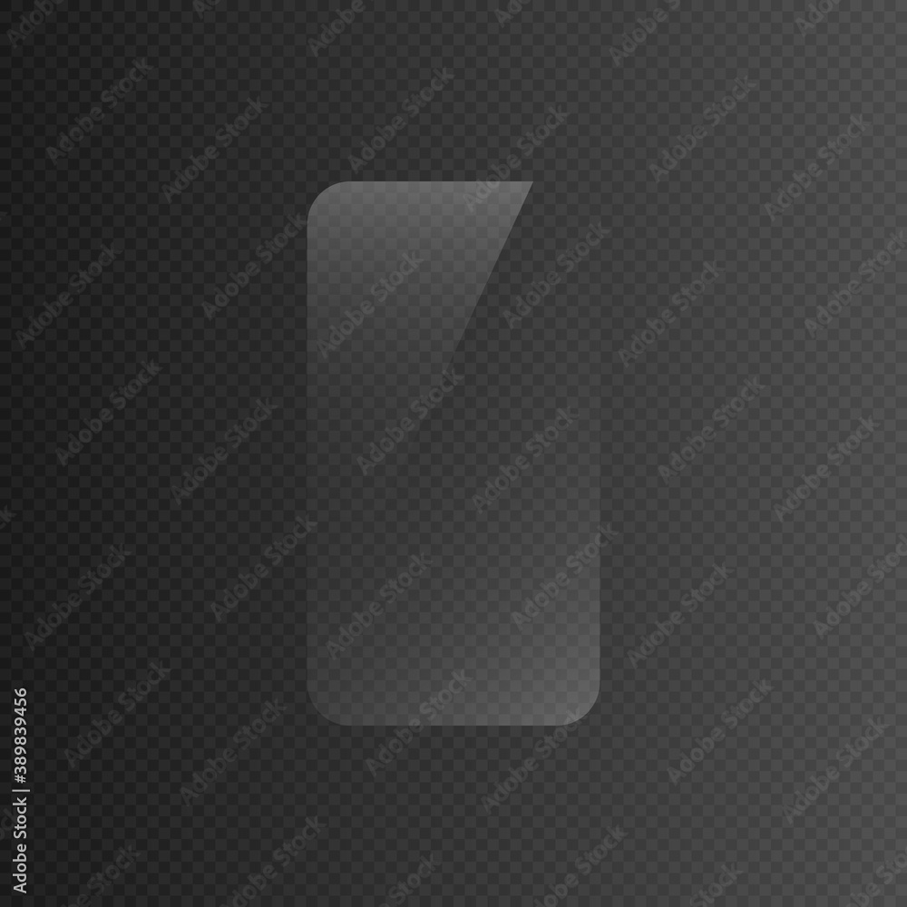 Vetor de Vector glass. PNG. Phone glass, protective glass, film ...
