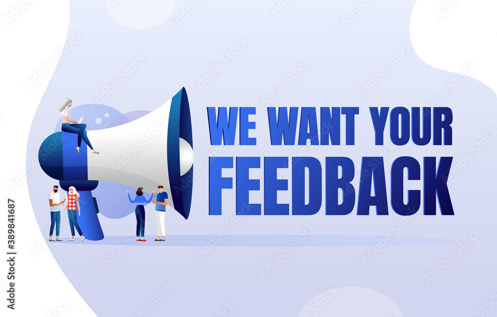 We want your feedback Stock Illustration | Adobe Stock