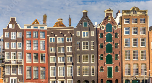 Typical houses in Amsterdam, The Netherlands