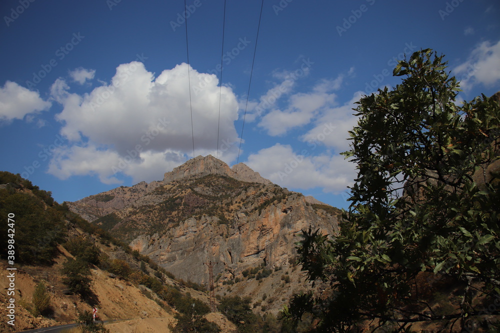 Naklejka premium Turkey Country, Tunceli Province, mountain landscape in autumn