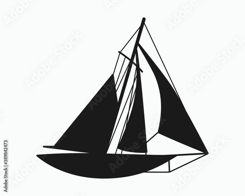 Tall Ships Boats Sign Symbol Icon Vector Illustration, Tall Ships Race Printable Vector Illustration