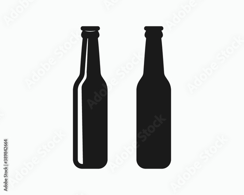 Beer Bottle Sign Symbol Vector Illustration