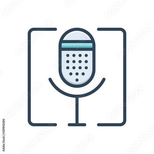 Color illustration icon for thus