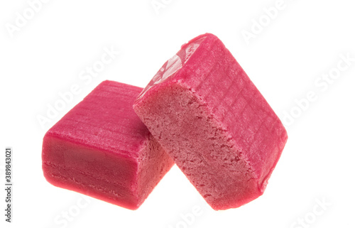 strawberry gum isolated