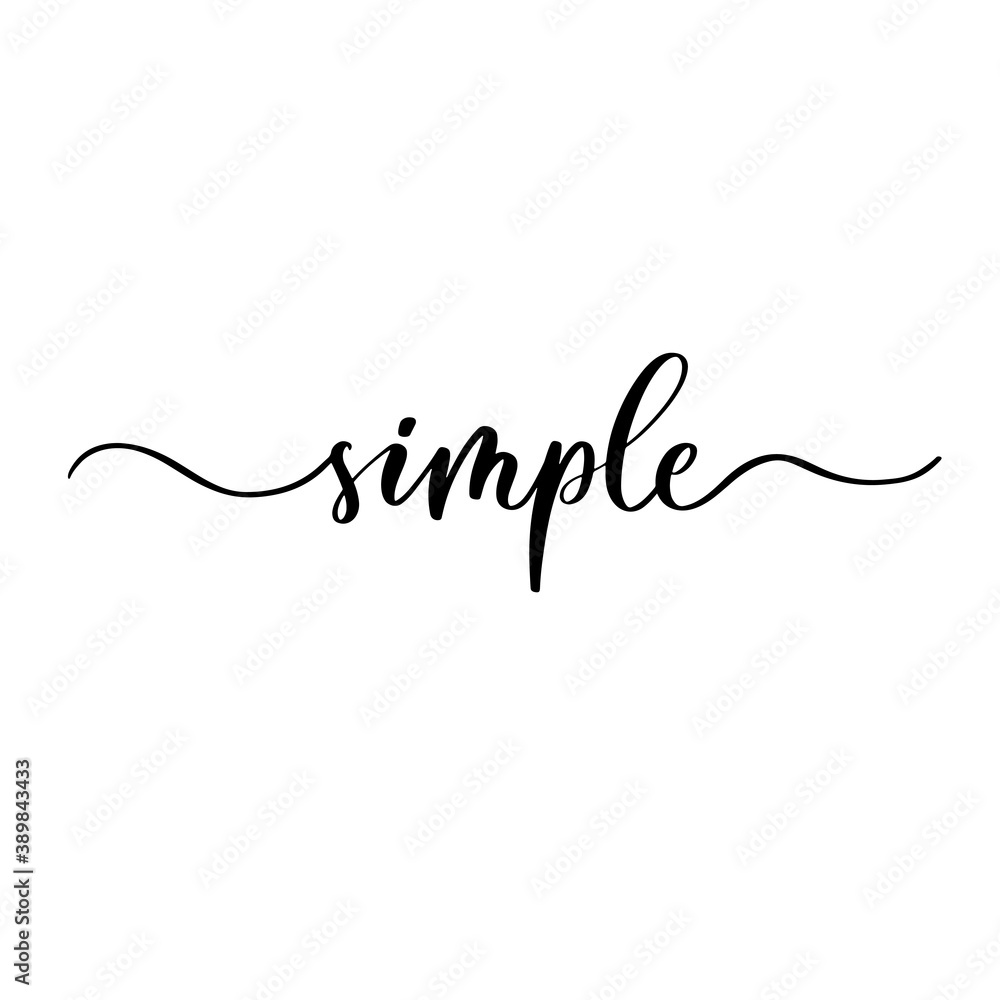Simple - vector calligraphic inscription with smooth lines. Simple - vector calligraphic inscription with smooth lines.
