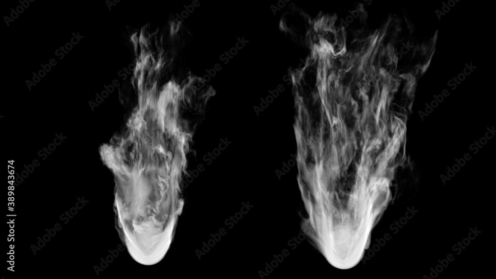 Smoke design on black background Smoke design on black background
