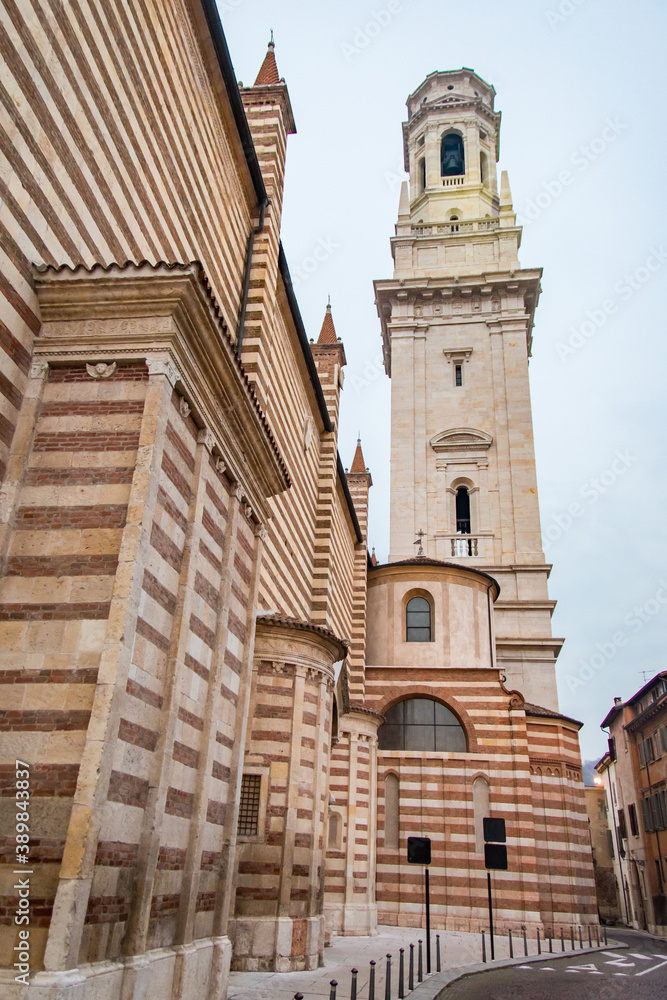 Verona's church and bell tower