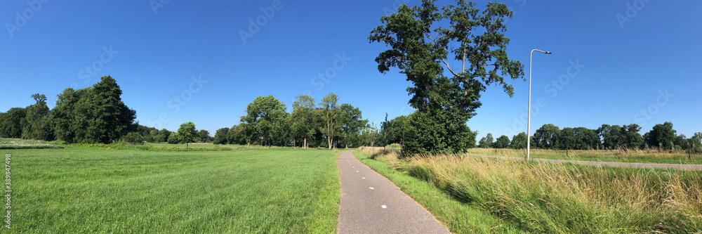 Panorama from bicycle path around the village Beerze Panorama from bicycle path around the village Beerze
