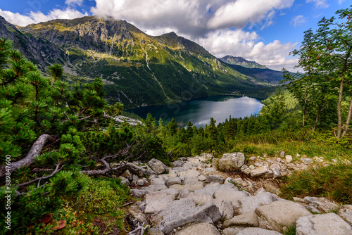 Morskie Oko  or Eye of the Sea in English  is the largest and fourth-deepest lake in the Tatra Mountains  in southern Poland.