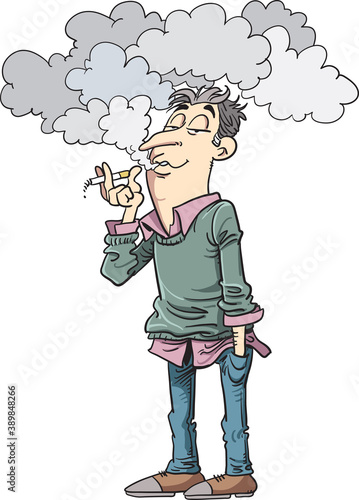 A passionate smoker