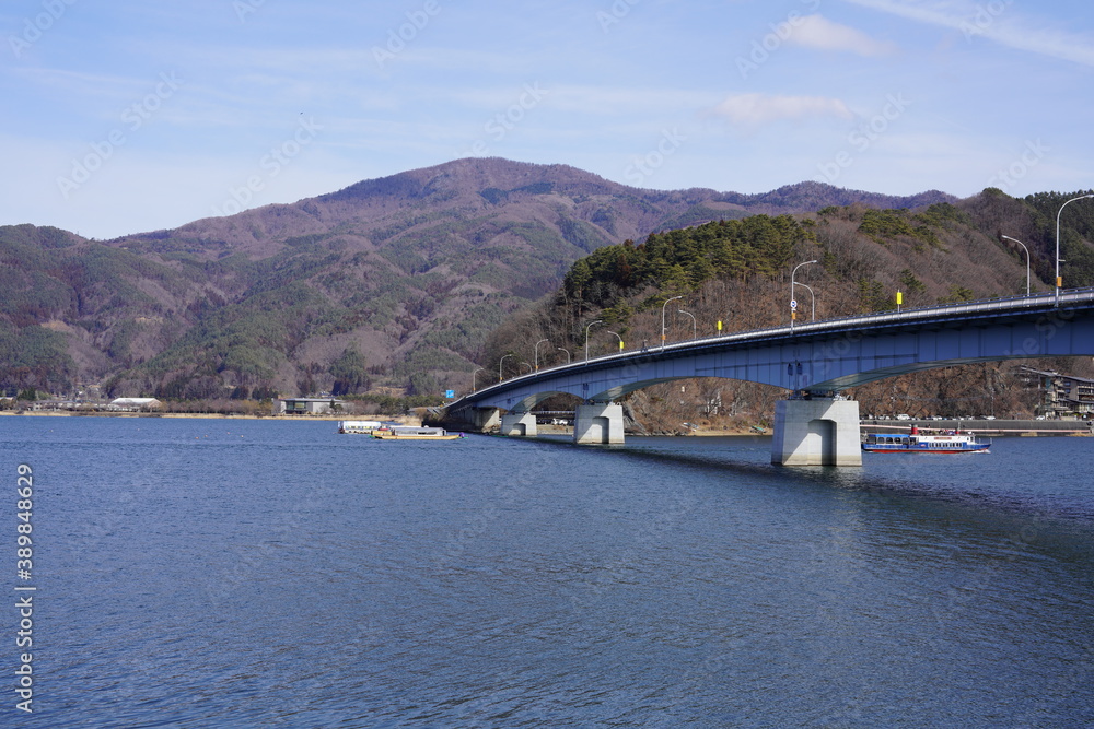 河口湖の風景