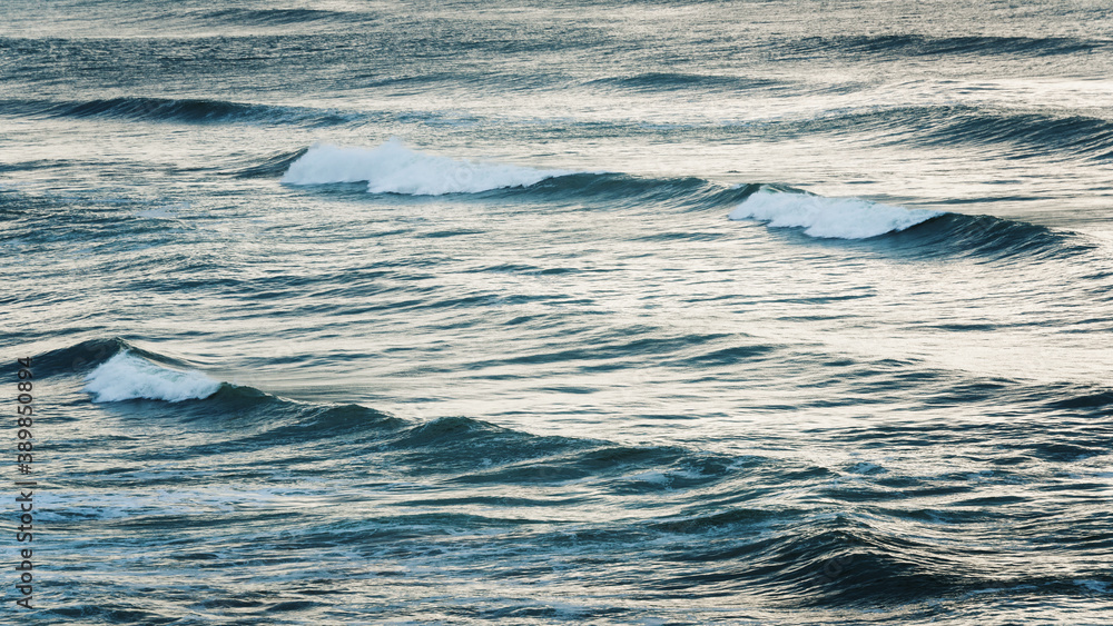 Fototapeta premium Ocean water surface and waves, sea background