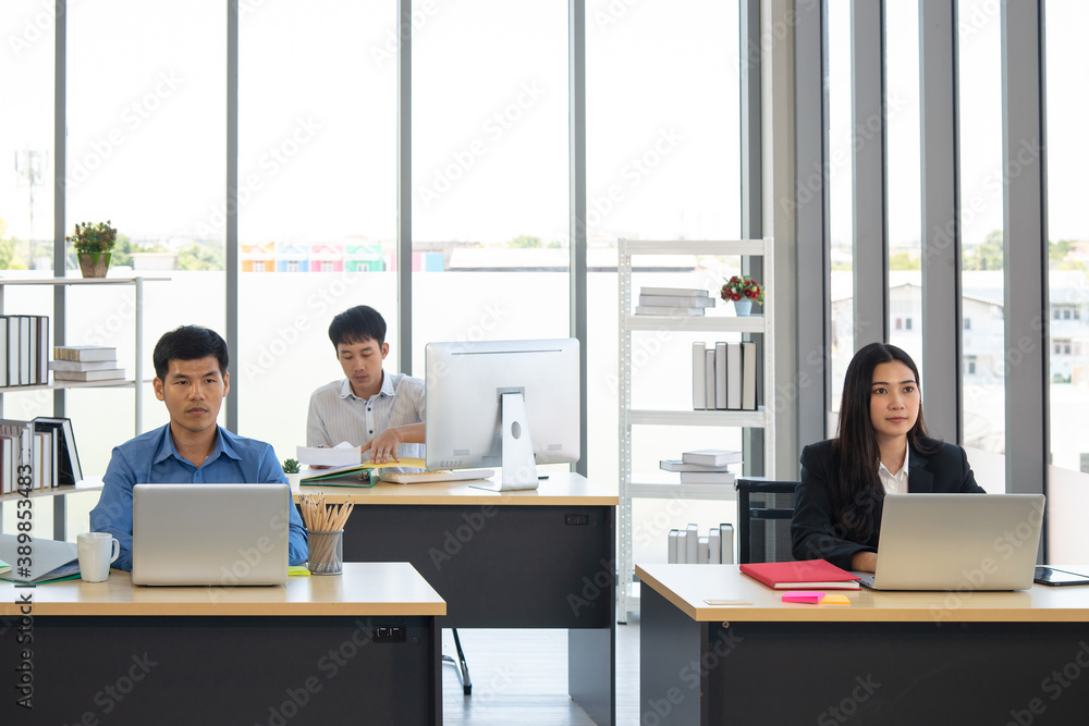 Social distancing in office New normal in coronavirus pandemic situation Social distancing in office New normal in coronavirus pandemic situation