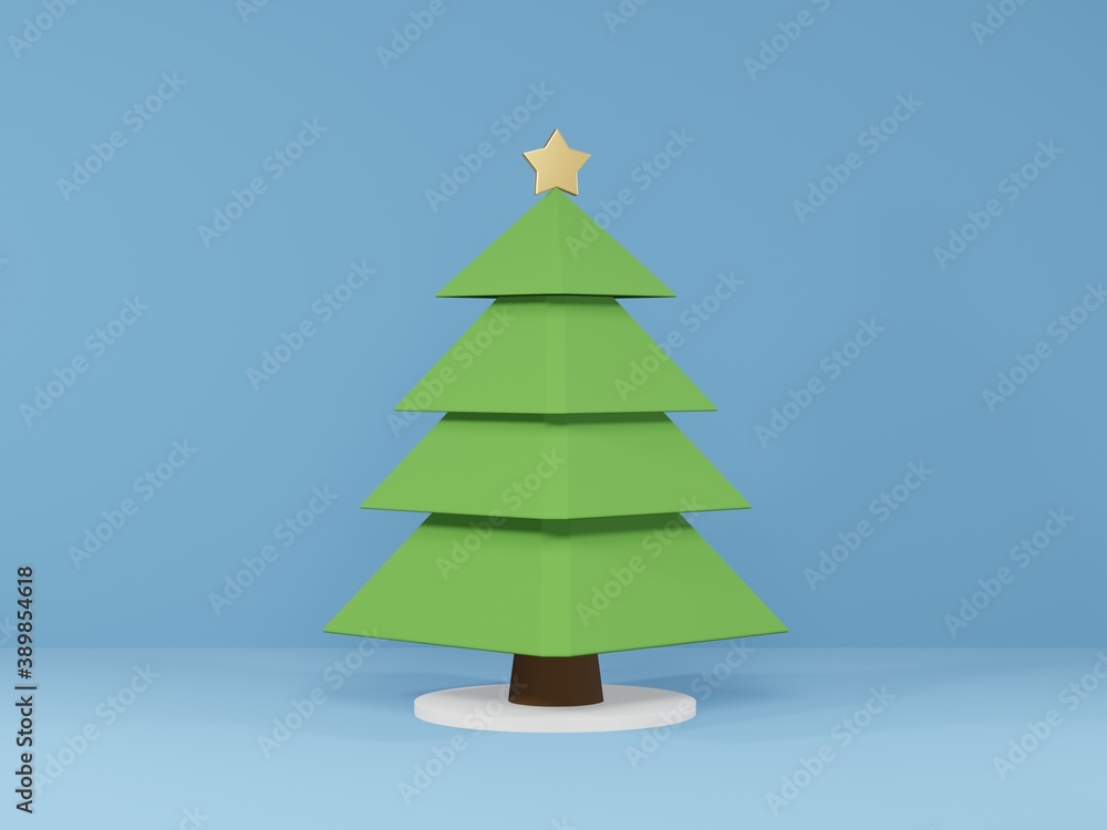 3D render - 3D Christmas tree, Abstract ideas stylized design Christmas tree set, Merry Christmas concept, new year 2021 3D render - 3D Christmas tree, Abstract ideas stylized design Christmas tree set, Merry Christmas concept, new year 2021