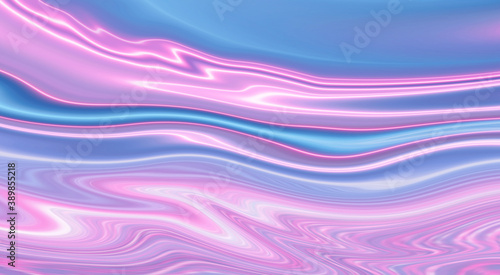 Abstract ultraviolet blank background, neon light. Blue and pink color gradient, lines and rays, oblique lines. Liquid lines.