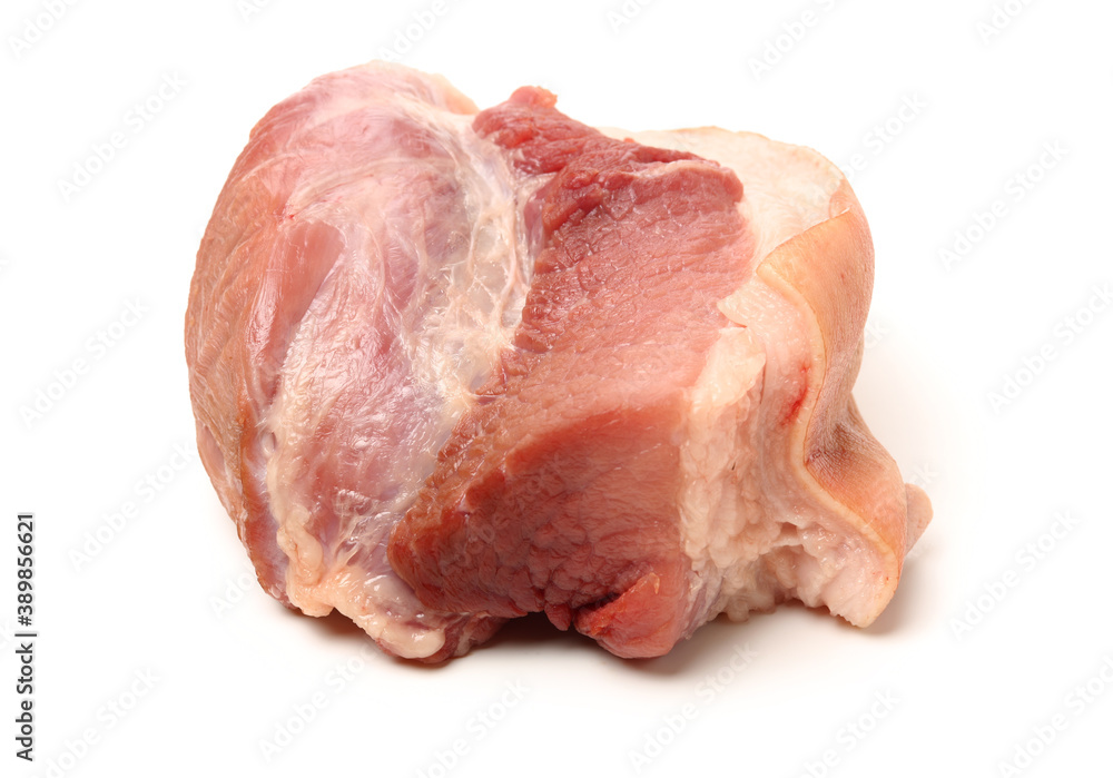 Raw pork meat isolated on white background Raw pork meat isolated on white background