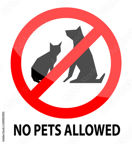 no pets allowed sign