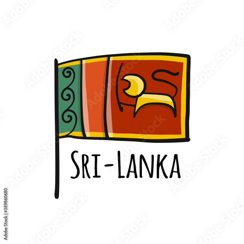 Sri Lanka Flag, sketch for your design