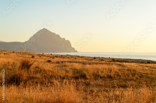 Breathtaking sunset by the sea at Macari's Belvedere viewpoint in Sicily near San Vito Lo Capo