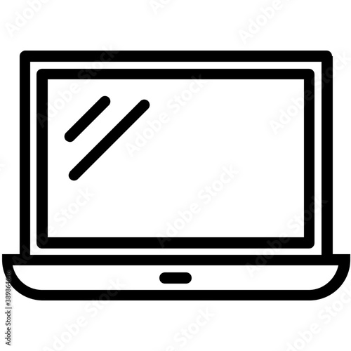 
A flat screen display like Tv screen, representing lcd 
