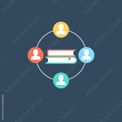 
An image showing education and information shared by everyone.
