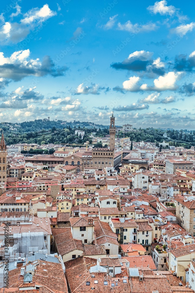 Florence Rooftops with Scenic Sky