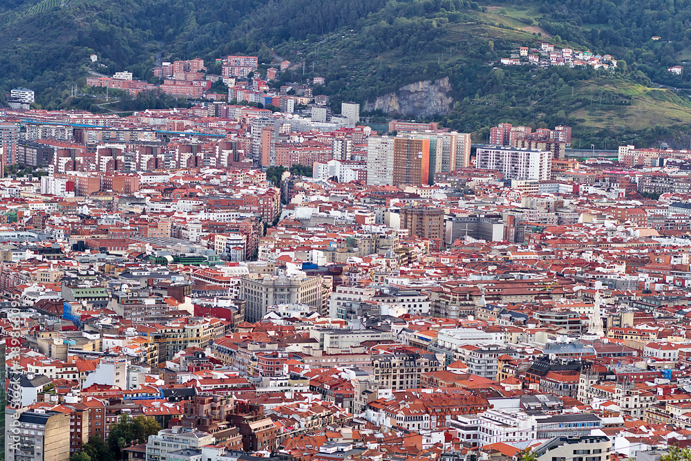 Bilbao city in Vizcaya province, Spain