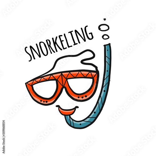 Snorkeling Mask, sketch for your design