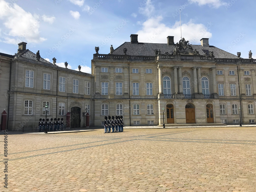Obraz premium Amalienborg Palace in Copenhagen Denmark