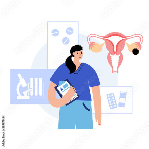Gynecology clinic concept