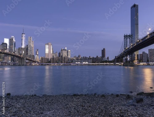 Manhattan night to day time lapse