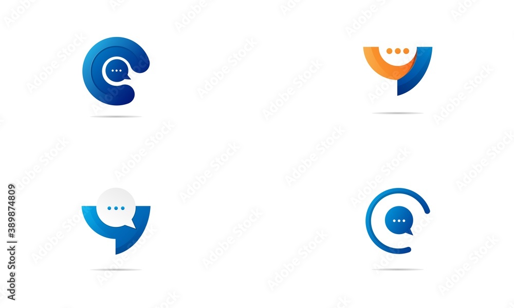 set of abstract icons set of abstract icons