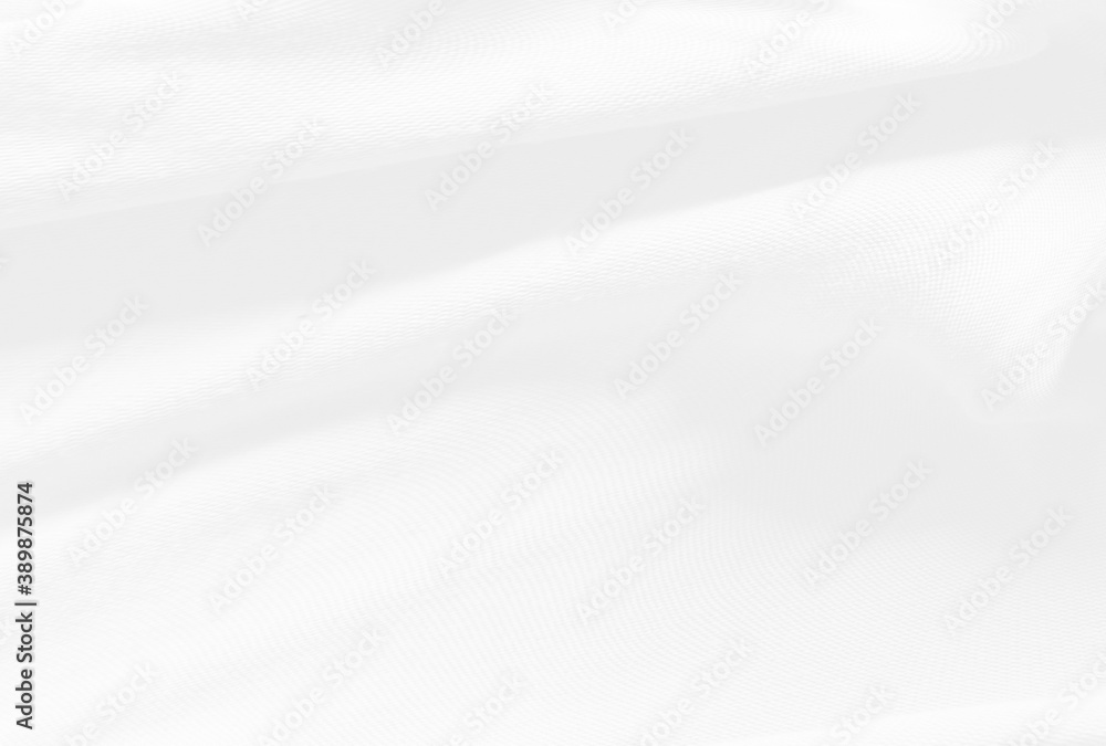 Obraz premium White and grey Smooth elegant background with cloth soft waves. Cloth texture can use as background design.