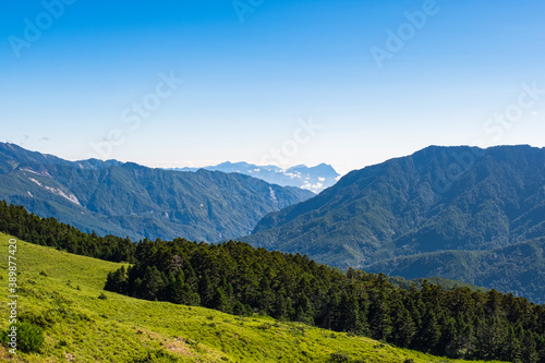 Beautiful scenery at Hehuanshan Main Peak, Wuling, Nantou County, Taiwan