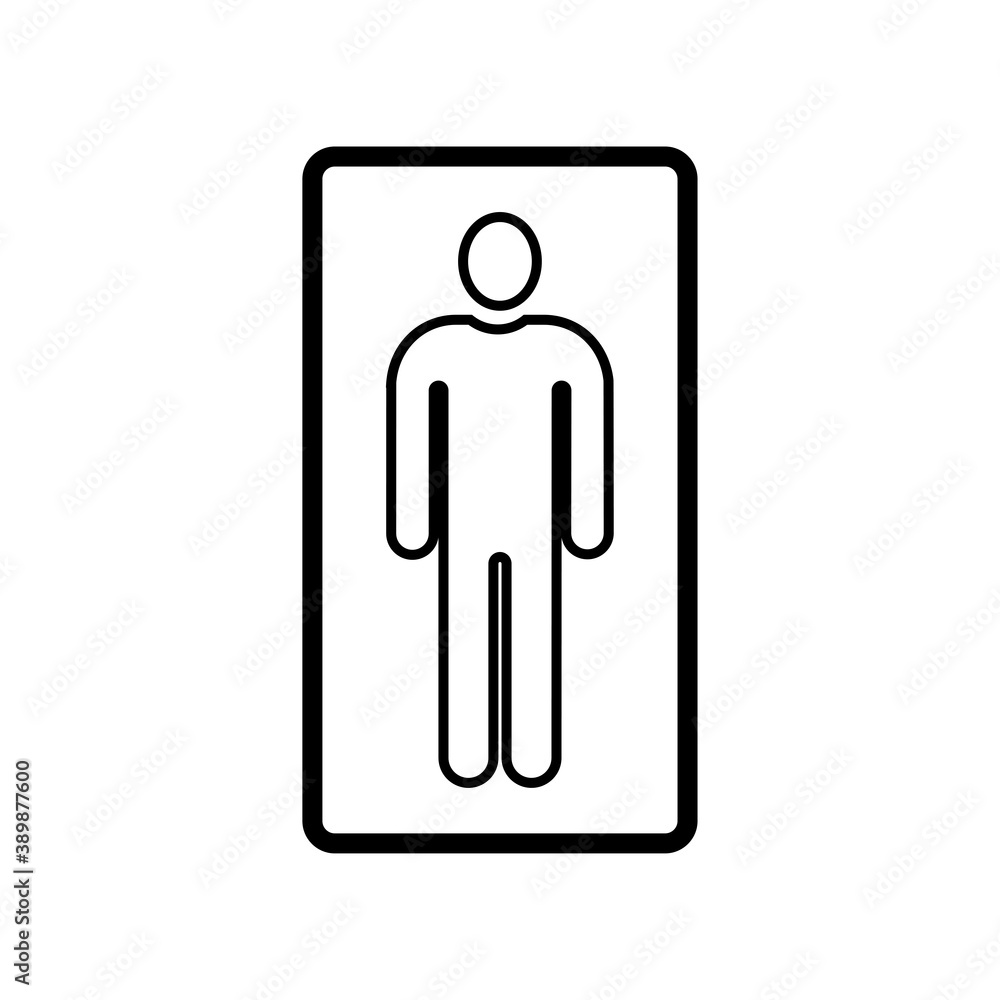 Male female icon for direction to toilet Male female icon for direction to toilet