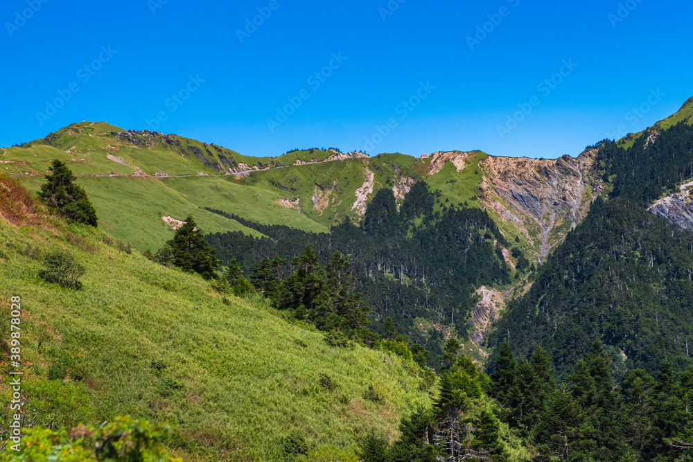 Beautiful scenery at Hehuanshan Main Peak, Wuling, Nantou County, Taiwan