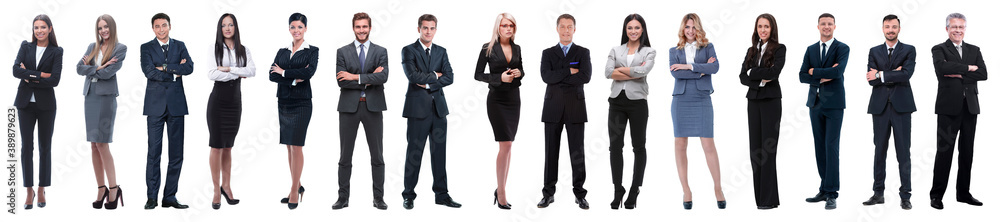 success concept - collage with many business people success concept - collage with many business people