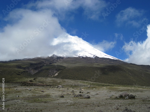 The jungle and mountain landscapes of Banos and Mindos Cloud Forests in Ecuador, South America photo