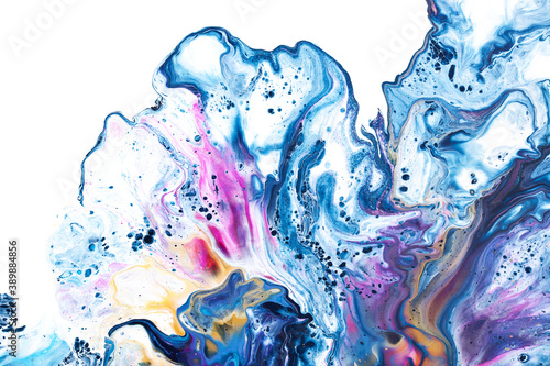 Petals - Colorful fluid art abstract background