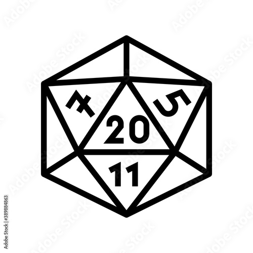 numerology geek line icon vector. numerology geek sign. isolated contour symbol black illustration