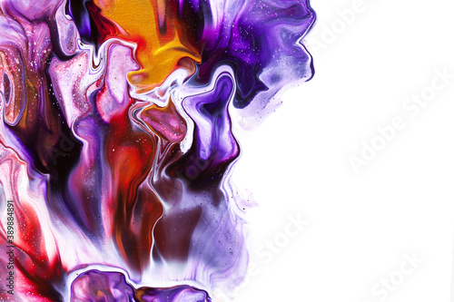 Colorful fluid art abstract background