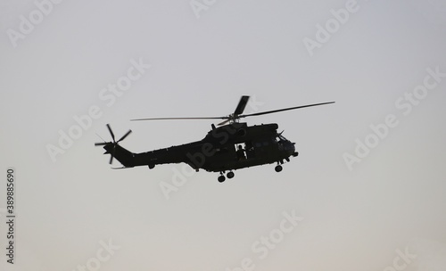 Black British Helicopter in Afghanistan