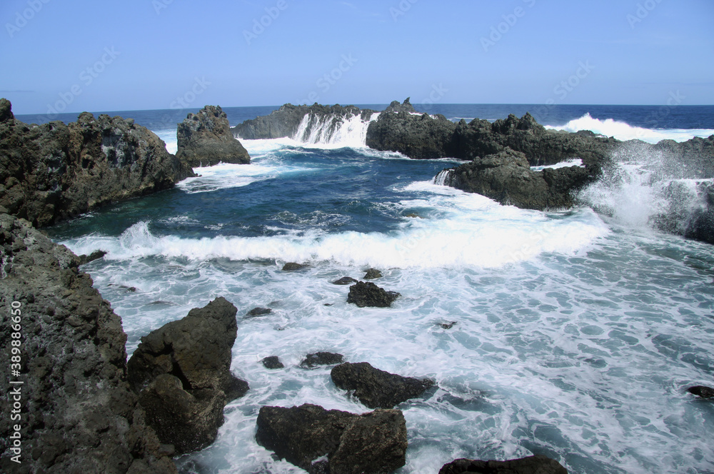 Charco del Viento on the coast of the Municipality of La Guancha (Tenerife).