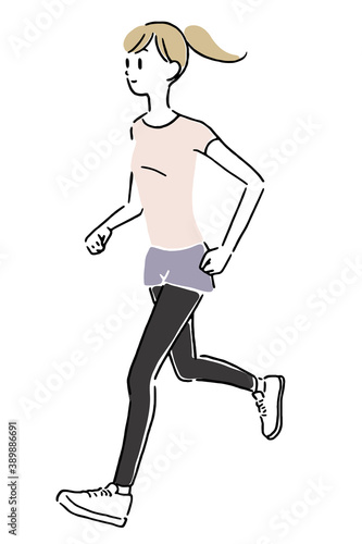 Woman jogging 1