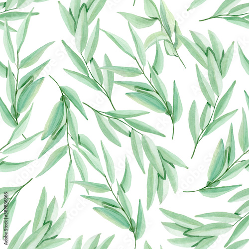 Mistletoe sprigs watercolor. For decoration of gift wrapping  design works  postcards  design of fabrics and textiles  invitation  wrapping  paper.