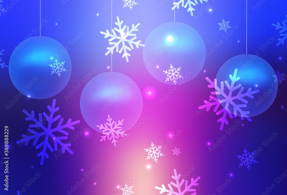 Light Blue, Red vector layout in New Year style. Light Blue, Red vector layout in New Year style.