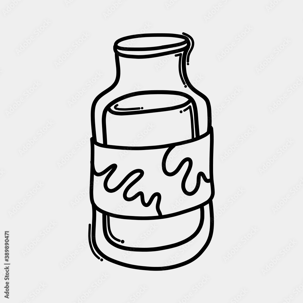 milk doodle vector icon. Drawing sketch illustration hand drawn line eps10 milk doodle vector icon. Drawing sketch illustration hand drawn line eps10