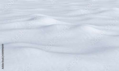 White snow field with bumps background